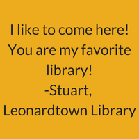 I like to come here! You are my favorite library!